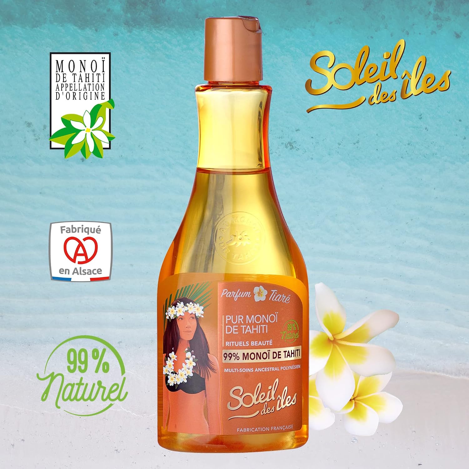 SOLEIL DES ÎLES — Pur Monoï de Tahiti AO 99% cheveux & corps – Image 4