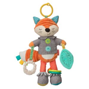 INFANTINO — Peluche renard sensorielle bébé avec hochet