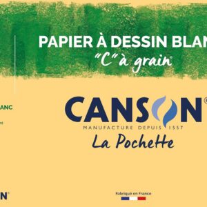 CANSON C à Grain — Pochette 10 feuilles papier dessin blanc A3