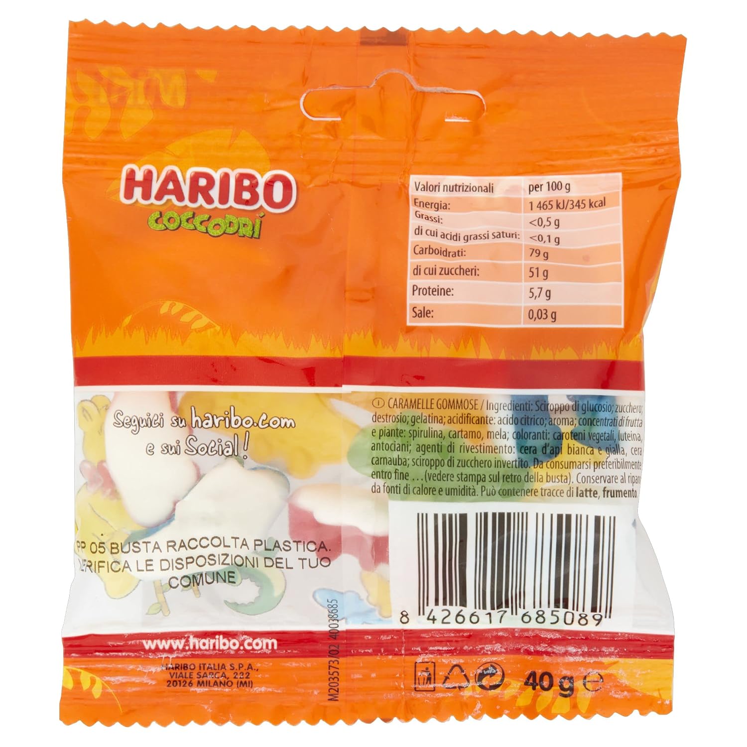 HARIBO Croco — Bonbons mini sachets 30 x 40 g – Image 2