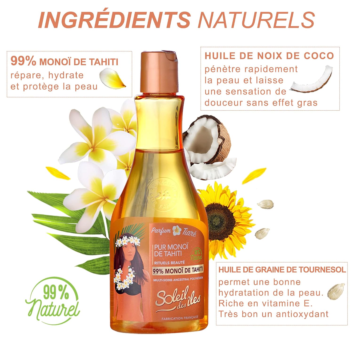 SOLEIL DES ÎLES — Pur Monoï de Tahiti AO 99% cheveux & corps – Image 3