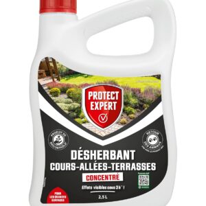 PROTECT EXPERT — Désherbant concentré 2,5 L effets visibles 3 h
