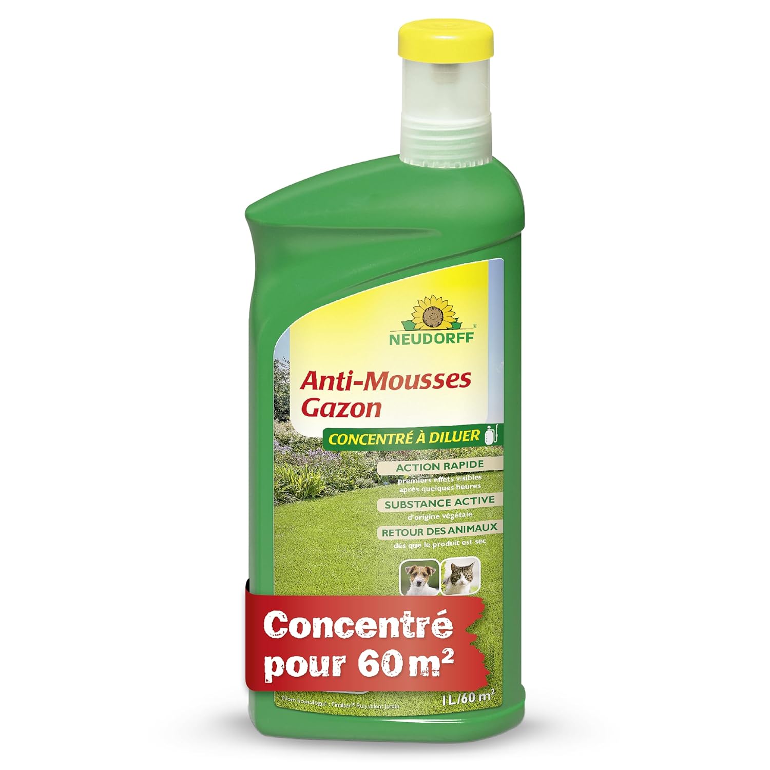 NEUDORFF — Anti-mousses gazon concentré 1 L