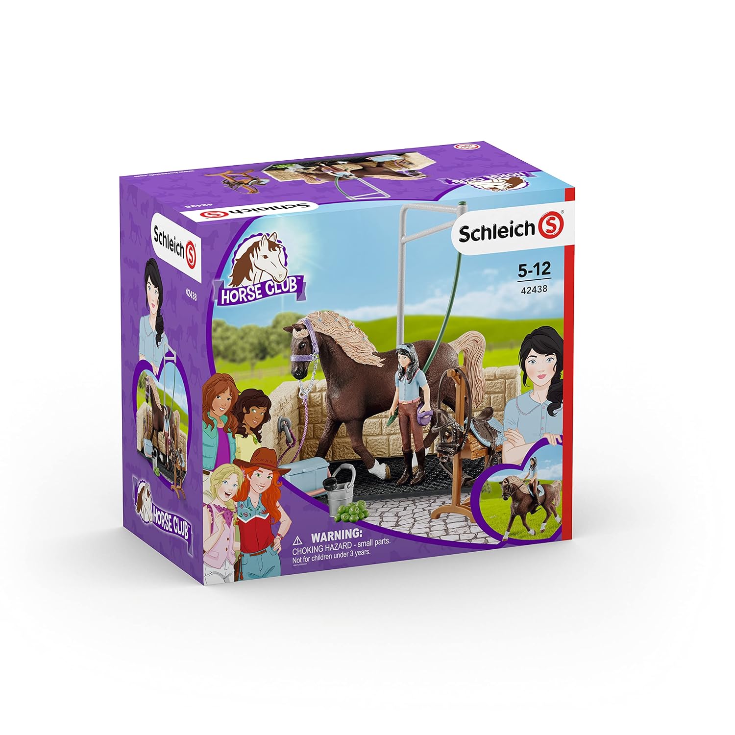 SCHLEICH Horse Club — Box de lavage pour chevaux Emily & Luna – Image 3