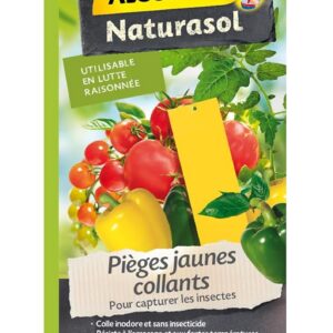 ALGOFLASH NATURASOL — Pièges à insectes jaunes collants x7