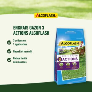 Alternative view of ALGOFLASH — Engrais gazon 3 actions 3 kg jusqu’à 60 m²