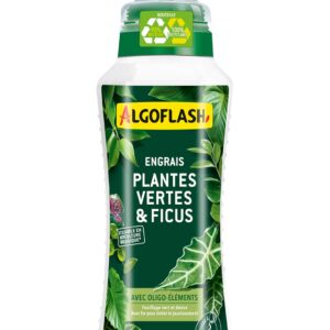 ALGOFLASH — Engrais liquide plantes vertes et ficus 500 mL