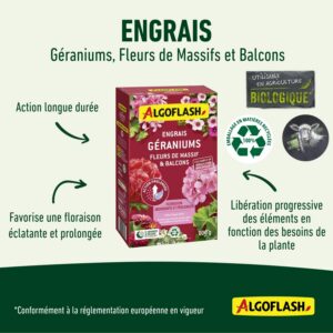 Alternative view of ALGOFLASH — Engrais géraniums et fleurs de balcons 800 g
