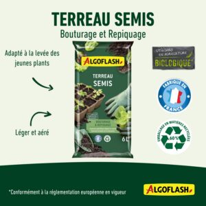Alternative view of ALGOFLASH — Terreau semis, bouturage et repiquage 6 L