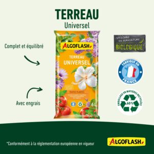 Alternative view of ALGOFLASH — Terreau universel 6 L utilisable en agriculture bio
