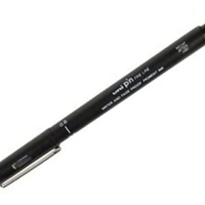 UNI-BALL Feutre technique 0,8mm PIN 08200 Pte calibrée Noir
