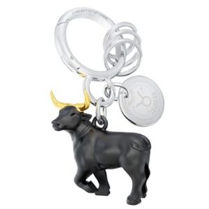 METALMORPHOSE - Porte-clés Charms Signe du Zodiaque Taureau - Signe Astrologique Taureau - Cadeau Homme, Femme et Enfant