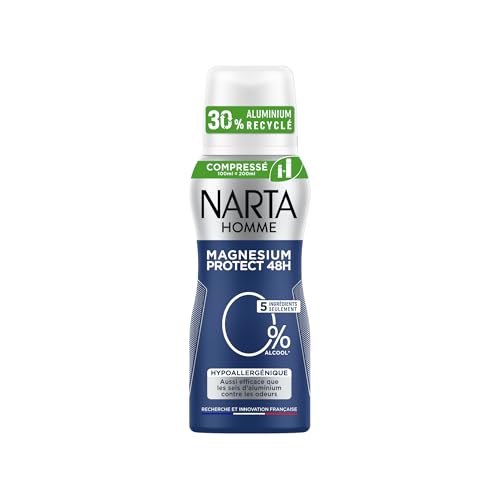 Narta - Déodorant Homme - Magnesium Protect Hypoallergénique - Spray Compressé - Lot de 6 x 100 ml – Image 2