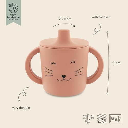 Trixie - Tasse d'Apprentissage en Silicone pour Bébé (Mrs. Cat (Chat)) – Image 2