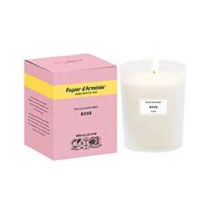 Papier d'Arménie Traditionnel - Bougie Parfumée à la Rose - Désodorisant Naturel - Parfum d'Intérieur - Bougie Décorative