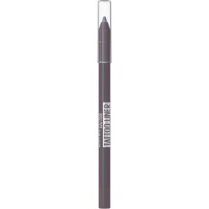 Maybelline New York - Crayon Yeux Waterproof - Texture Gel - Effet Tatouage - Tenue Extrême Jusqu'à 36 H - Tattoo Liner Galactic Chrome - Teinte : Space Graphite - 1,3 g