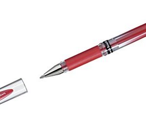 uni-ball 510363 Signo Broad UM-153 Lot de 12 Stylo à Bille à Encre Gel 0,7 mm Rouge Métallique