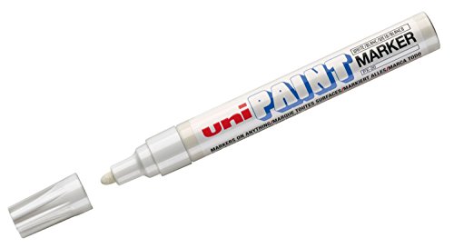 Marqueur à Peinture Moyenne Mitsubishi Uni Px-20 Bullet Tip - Blanc