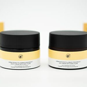 Bave d'escargot : crème jour et crème nuit