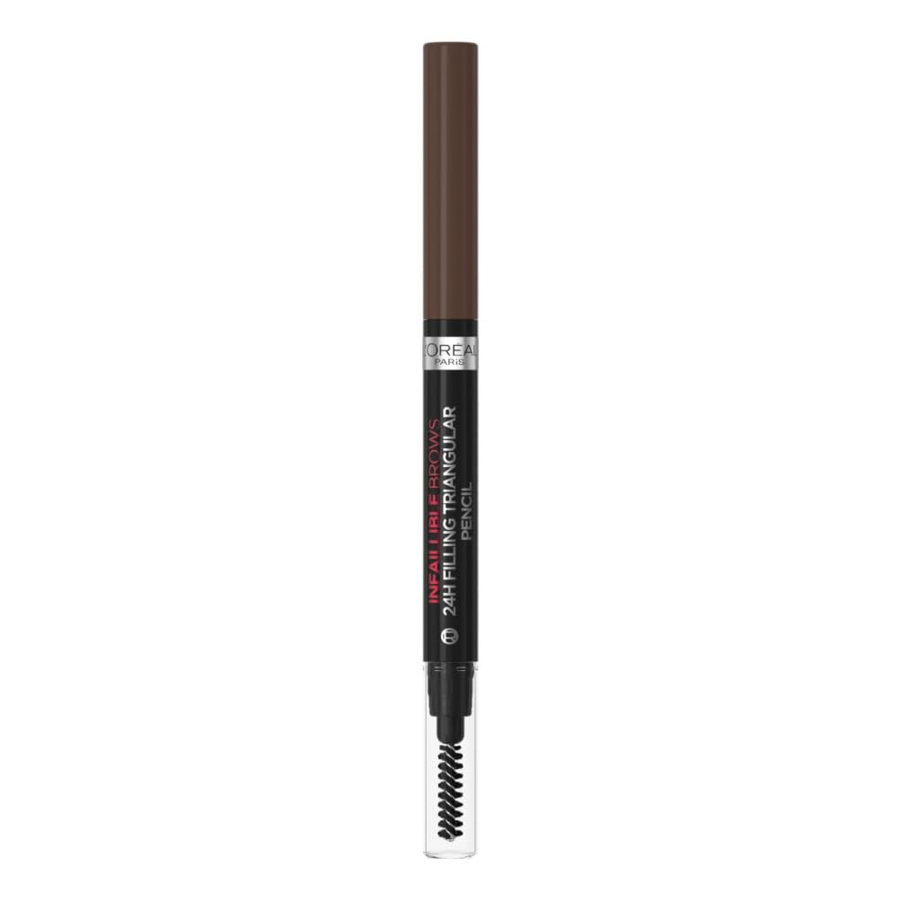 L'Oréal Paris - Crayon à Sourcils Tenue 24H - Pointe Triangulaire pour une Définition Parfaite - Formule Waterproof Résistant à l'Eau et l'Humidité - Infaillible 24H Brow - Teinte : Light Brunette