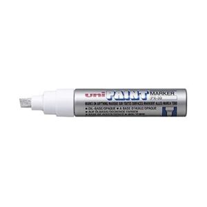 Uni-Ball 182213 - Marqueur peinture Paint PX-30 à pointe biseautée, argenté