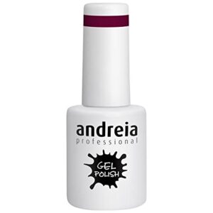 Andreia Vernis à Ongles Gel Semi-Permanent Couleur 228 Violet - Nuances de Rose et Rouge - 10 ml