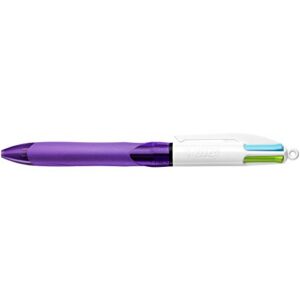 Alternative view of BIC 4 Couleurs Grip Stylo-Bille Rétractable Pointe Moyenne (1,0 mm) - Encres Fantaisie, Blister de 1