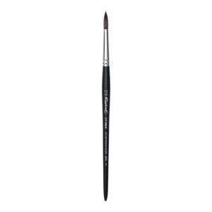 Raphael Pinceau synthétique pour Aquarelle écureuil, Rond, Noir, 12