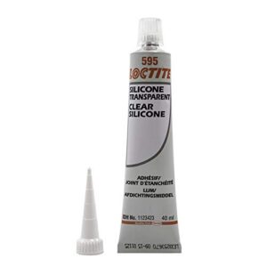 Loctite SI 595 - Silicone transparent pour joint d'étanchéité mécanique ou industriel, silicone résistant aux UV et aux conditions climatiques, tube 40 ml