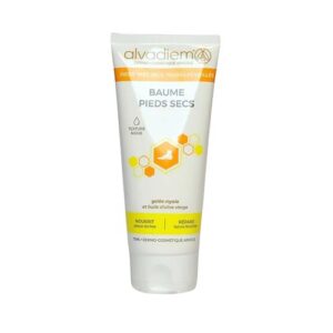 Alvadiem | Baume Pieds Secs à la gelée royale | Répare & nourrit en profondeur les pieds très secs | Fabriqué en France | 75 ml