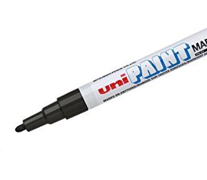 Uniball Uni Paint PX21/N Marqueur peinture à huile Pointe fine ogive Encre à pigmentation Noir
