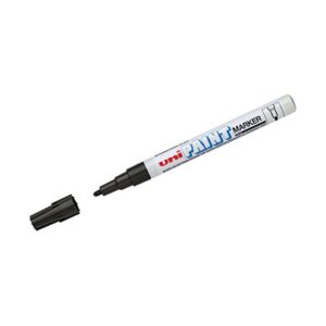 Uniball Uni Paint PX21/N Marqueur peinture à huile Pointe fine ogive Encre à pigmentation Noir