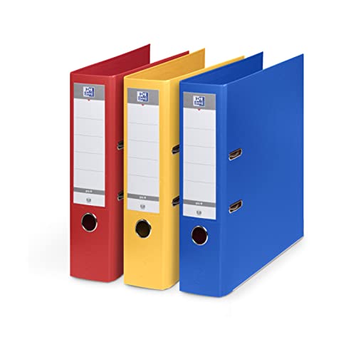 Pack : EXACOMPTA Lot de 3 Classeurs à levier Prem'Touch dos 80mm A4 jaune + Exacompta - Réf. 53345E - 1 classeur à levier A4 MAXI Prem'Touch - Dos de 80 mm - Mécanique 80 mm - Dimensions extérieures : 32 x 30 x 8 cm - Format à classer A4 Maxi - Color