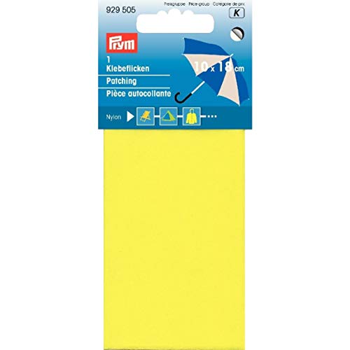 Rustine autocollante en nylon 18 x 10 cm, réparation habillement pluie, tentes de camping beige – Image 3