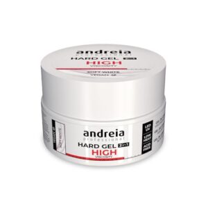Andreia Gel Construction Ongles - Gel Biphasique UV & LED Professionnel pour Renforcer l'Ongle ou l'Extension - Formule Haute Viscosité - Pot 44g - Couleur Blanc Clair