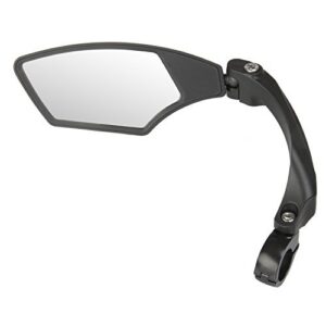 M-Wave Spy Space Rétroviseur Gauche pour Vélo réglable Unisex-Adult, Noir