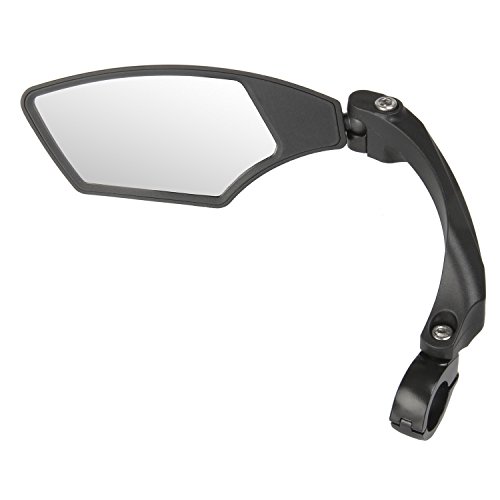 M-Wave Spy Space Rétroviseur Gauche pour Vélo réglable Unisex-Adult, Noir
