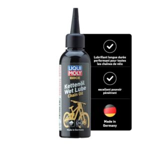 LIQUI MOLY Bike Lubrifiant pour chaîne de vélo Wet Lube, 100 ml, Coques à vélo sans cuivre, SKU: 6052