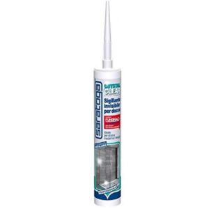 Saratoga - Crystal Clear - Mastic en silicone pour douches