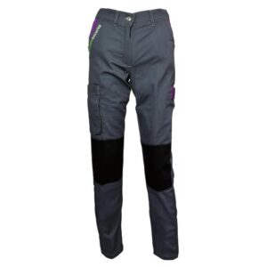 Fashion Sécurité Pantalon de Travail Femme Gris et Violet Résistant, Confortable et Tendance - Bricolage et Jardinage