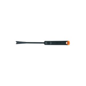 Fiskars Couteau désherbeur, Longueur : 31 cm, Tête en acier inoxydable/Manche en plastique, Noir/Orange, Ergo, 1027031