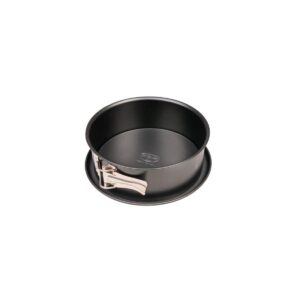 Dr Oetker 1453 Moule à manqué, Moule à charnière, Moule à manqué à charnière, Moule à gâteau, Moule rond, Moule pâtisserie, Acier inoxydable, Noir, 18 x 6,5 cm