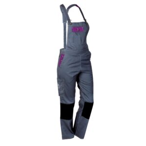 Fashion Sécurité Femme Pep's Salopette de Travail, Gris (Gris/Violet), XL EU