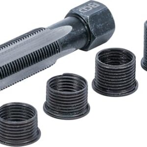 BGS 152 | Kit de réparation pour filet de bougies d’allumage | M14 x 1,25 mm | 5 pièces