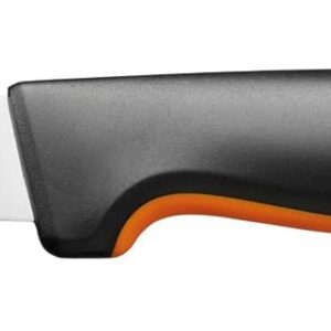 Fiskars Couteau à Légumes, Functional Form, Lame Droite, Longueur Totale : 20 cm, Acier Inoxydable Japonais/Plastique, 1057544, Noir / Orange