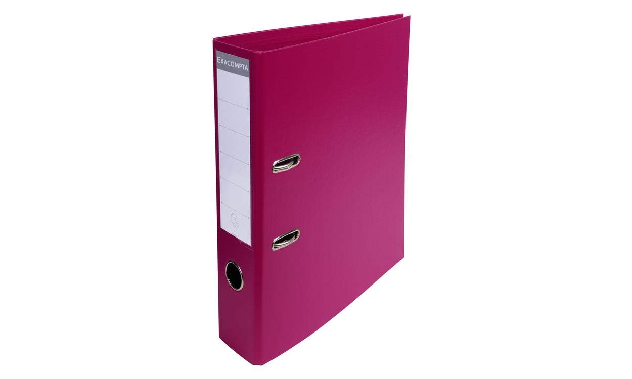 EXACOMPTA Classeur à levier PVC A4 D70mm PremTouch fuchsia