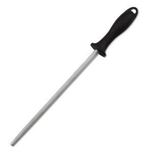 FISCHER - Fusil à Aiguiser Mèche 25cm Ronde Standard École Hôtelière Cuisinier Professionnel - Fabriqué en France