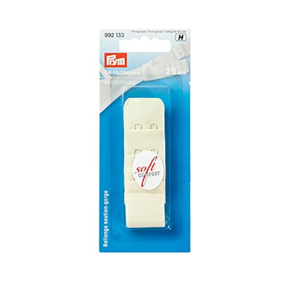 Prym Bra Extender Hooks, Champagne, 25 mm 3 x 2 Haken, champagner, 1 Stück
