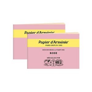 Alternative view of Papier d'Arménie Traditionnel - Bougie Parfumée à la Rose - Désodorisant Naturel - Parfum d'Intérieur - Bougie Décorative