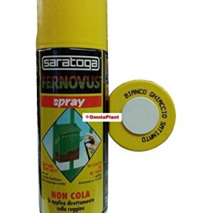 Saratoga - Fernovus - Spray antirouille, 400 ml - Blanc glacé satiné